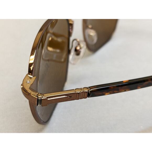 PERSOL PO2476S 108133 Brown Square Unisex Sunglasses, Brown/Brown, 52 mm - Picture 10 of 12